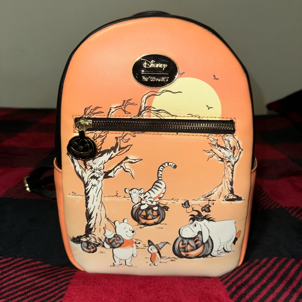 Her Universe Disney Winnie The Pooh Pumpkins Mini Backpack - Picture 1 of 3